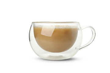 Cup of coffee isolated on white background