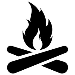 
Fire on woods, camping fire
