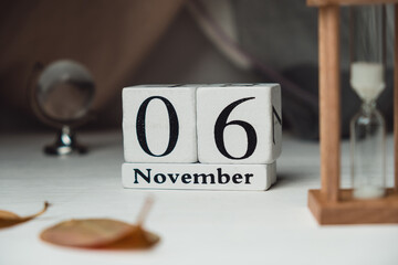 sixth day of autumn month calendar November