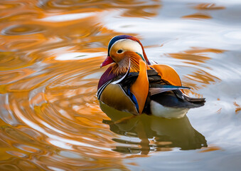 Autumnal Mandarin Duck