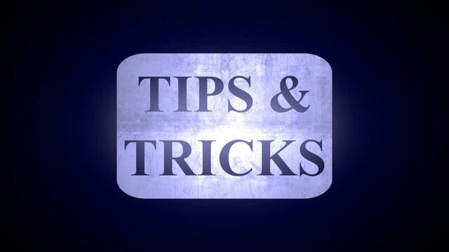 Tips and tricks animation text reveal
