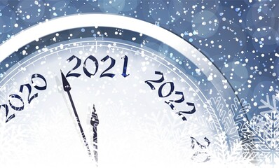 New Year's Eve 2021. Vector illustration.	
