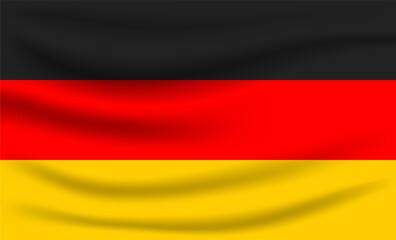 Germany Flag Vector Closeup Illustration	