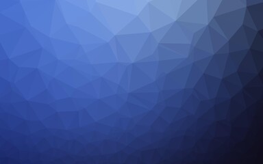 Dark BLUE vector polygonal template.