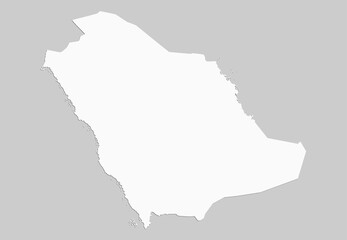 Creative Asia country map Saudi Arabia, background