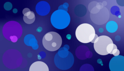 Fond de circulos con efecto bokeh en tonos azules.
