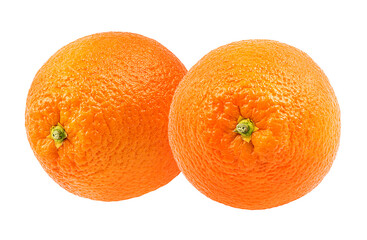 Juicy orange isolated on white background with clipping path