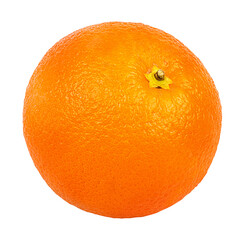Juicy orange isolated on white background with clipping path