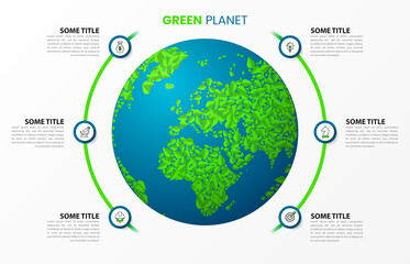 Infographic design template. Creative concept with 6 steps