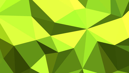 Fototapeta na wymiar Green yellow abstract background. Geometric vector illustration. Colorful 3D wallpaper.