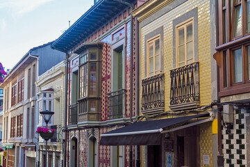 Obraz premium Luanco picturesque and touristic town in Asturias, Spain