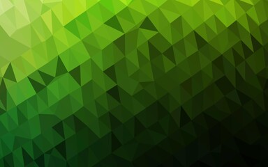 Obraz premium Light Green vector abstract polygonal texture.