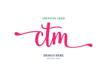 Fototapeta na wymiar simple CTM letter arrangement logo is easy to understand, simple and authoritative