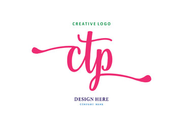 simple CTP letter arrangement logo is easy to understand, simple and authoritative
