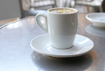 Cup of coffee with milk