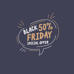 Black Friday. Big sales. Trendy, modern poster to advertise your goods.