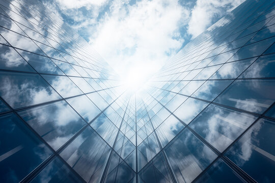 Abstract lines around windows glasses of B.N.F. to Paris