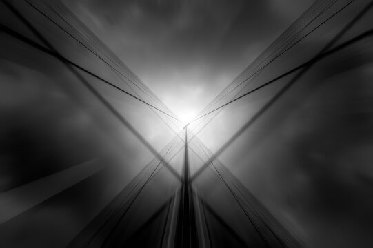 Abstract lines around windows glasses of B.N.F. to Paris