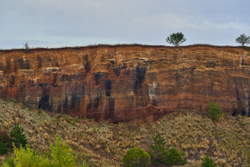 Inside an extinct volcano