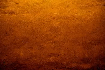Fotobehang Copper colored wall texture background with textures of different shades of copper or bronze © Robert Knapp