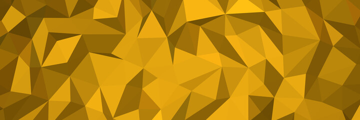 Dark goldenrod abstract background. Geometric vector illustration. Colorful 3D wallpaper.