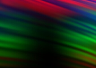 Dark Multicolor, Rainbow vector glossy abstract background.