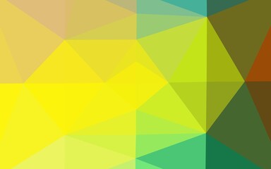 Dark Blue, Yellow vector abstract mosaic pattern.