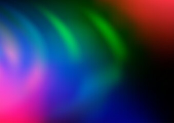 Dark Multicolor, Rainbow vector glossy abstract template.