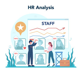 HR analysis, human resources concept. Idea of recruitment and job