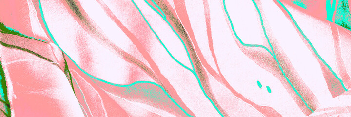 Sea Elegant Texture. Bright Silky Texture. White Minimal Image. Green Dynamic Panorama. Azure Dyeing Background. Pink Silk Artwork. Fluid Decor. Abstract Texture.