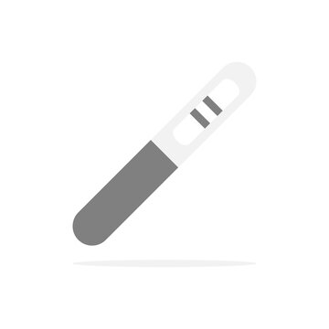 Pregnant test icon. Pregnancy test with positive result line symbol. Vector isolated on the white background