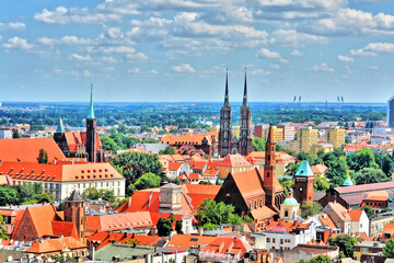 Panorama Wrocławia z góry
