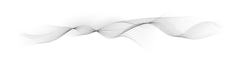 abstract vector wave lines on white background	
