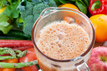 野菜ジュース作り