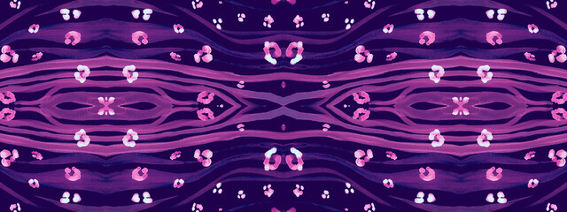 Ethnic Textile Design. Geometric Animal Wave 