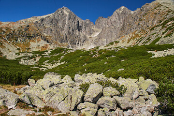 View on Lomnicky stit mountain in high Tatras, Slovakia, Europe