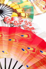 並べた扇子のパターン