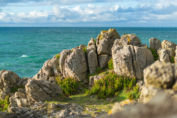 rocks and sea