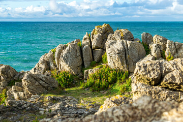 rocks and sea