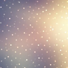 Glitter stars on shiny beige yellow blur background. New year shimmering illustration. 