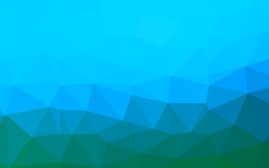 Light Blue, Green vector abstract mosaic backdrop.