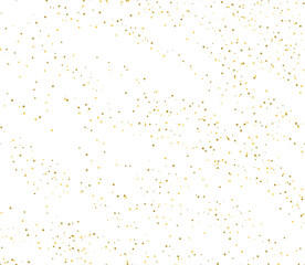 Abstract vector background with scattered small golden dots and stars. Christmas seamless pattern with snow abstract background. Holiday design for Christmas and New Year fashion prints