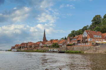 Obraz premium Historische Stadt Lauenburg an der Elbe