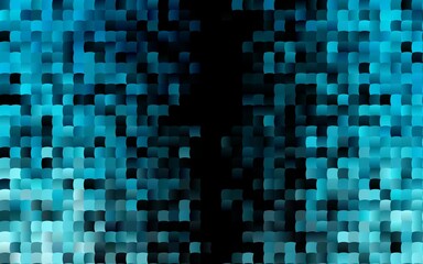 Dark BLUE vector background with rectangles.