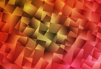 Obraz premium Light Red, Yellow vector background in polygonal style.