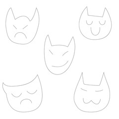 devil expression emoticon faces funny and cute