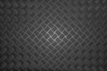 Black dark grey Checker Plate abstract floor metal stanless background stainless pattern surfac