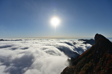 四国の名山、石鎚山の紅葉