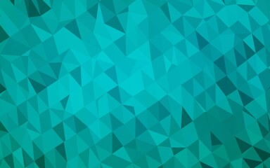 Light BLUE vector polygonal template.