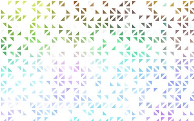Light Multicolor, Rainbow vector layout with lines, triangles.